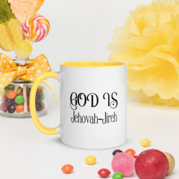 GOD Is Jehovah-Jireh Mug with Color Inside